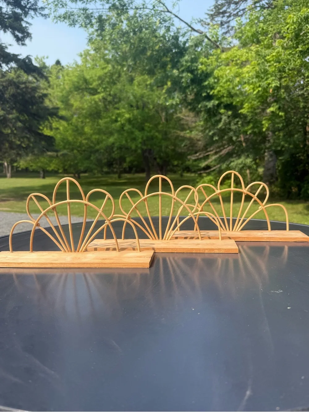 Target 3 Bullseye Playground Boho Rattan Mini Shelves Plants Windowsill Crystals